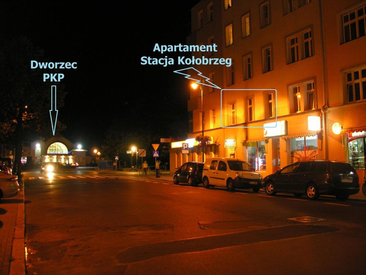 Apartament Dworcowa 100 M Do Pkp Kolobrzeg Dış mekan fotoğraf